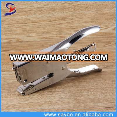 Wholesale metal silver hand plier stapler